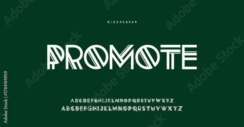 Modern Bold Font. Regular Italic Number Typography urban style alphabet fonts for fashion, sport, technology, digital, movie, logo design, vector illustration.