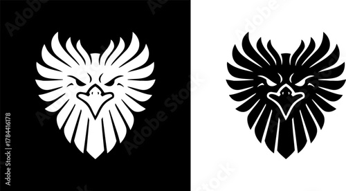 Logo Eagle Head Icon A Versatile Design for Logos, Badges, and Symbolic Representations