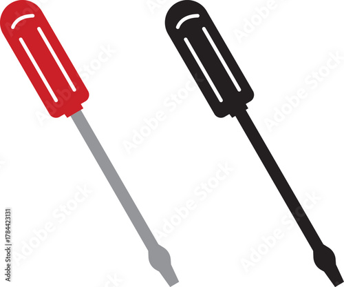 Screwdriver icon silhouette