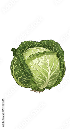 Illustration of several green leaves, possibly collard greens, set against a blank white backdrop