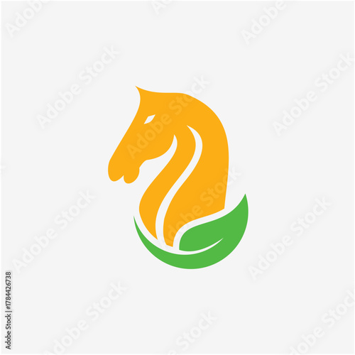 horse leaf logo.eps