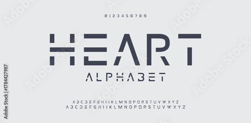 Abstract modern minimal alphabet fonts. Typography urban style for fun, sport, technology, fashion, digital, future creative logo font. vector illustration.