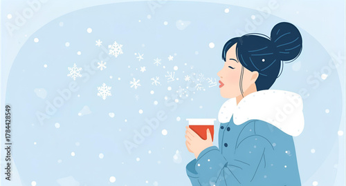 girl with a cup of tea