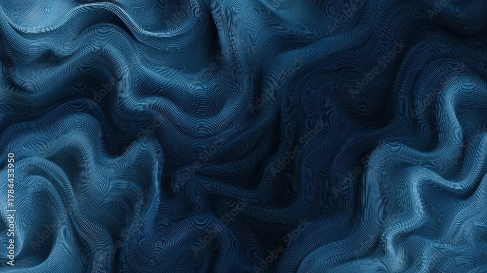 Obraz premium Abstract background with a dark blue color. it has a wave-like pattern that creates a sense of movement and depth.