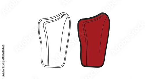 Modern shin guards showcasing athletic protection, gear design for sports, offering safety and style, essential equipment for competitive athletes in action