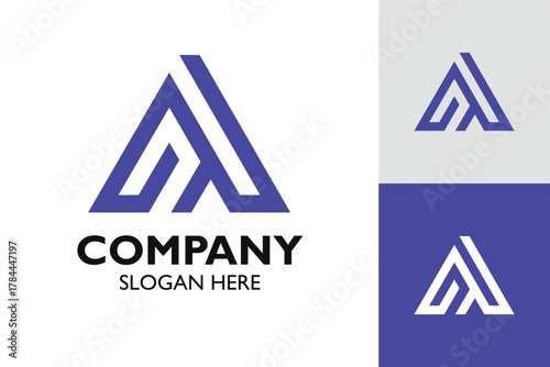 Triangle Logo Design Template | Abstract Delta Vector Icon | Premium Stock Graphics