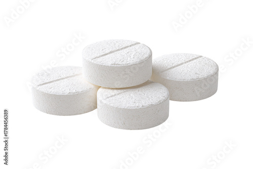 Four white, round pills