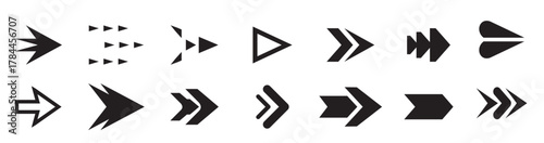 Arrow icon set, arrow cursor collection, black arrows icons vector set. Set of big black vector arrows. Arrow icon. Mega set of vector arrows. Set of many different arrow icon. Black long arrow icon.
