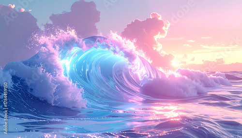 Fototapeta Naklejka Na Ścianę i Meble -  Fantastic water background material