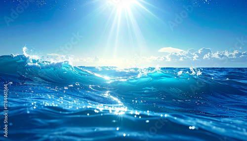 Fototapeta Naklejka Na Ścianę i Meble -  Fantastic water background material