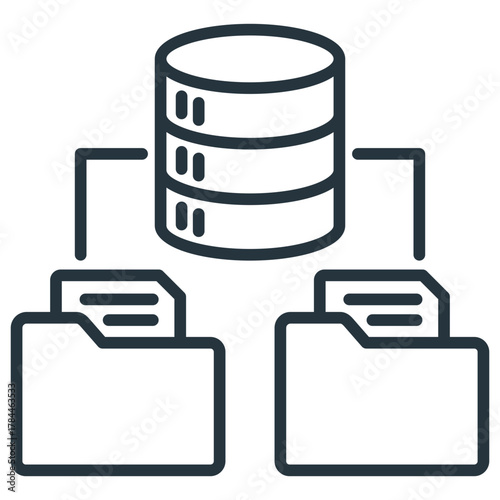 Foto Data Modelling Outline Icon