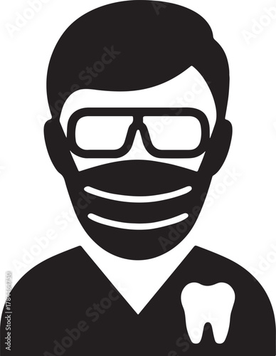 Child patient silhouette sitting in dental chair, symbolizing pediatric dentistry care.