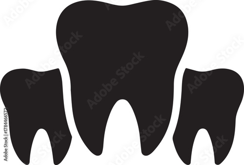 Tooth silhouette with money sign inside, symbolizing dental cost, value, and finance care.