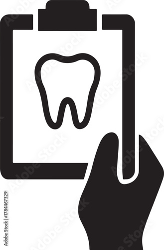 Two dentists silhouette discussing X-ray film, symbolizing teamwork and dental collaboration.