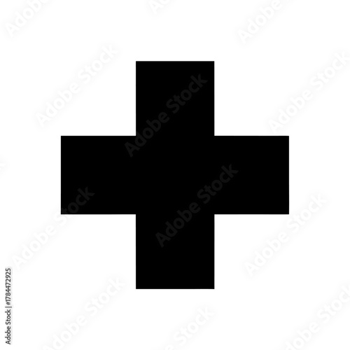 Accessible Medical Cross Symbol with Inclusive Design.