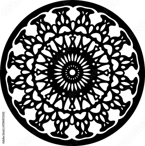 round lace ornament