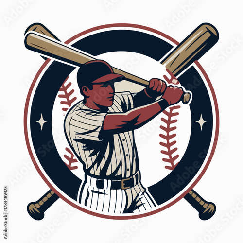 Baseball player with bat