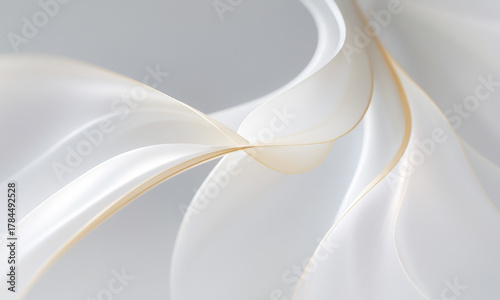 Elegant wedding rings on silk with a smooth blue curve and futuristic digital line pattern backdrop