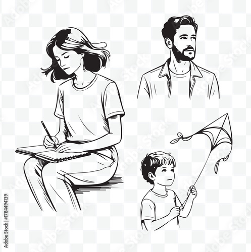 Various People Engaging in Activities