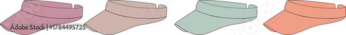 Vibrant Visor Variety A Stylish Summer Collection in Soft Colors