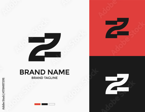 Modern Double Z Letter Logo Design – Creative Minimalist ZZ Monogram for Branding and Business Identity 