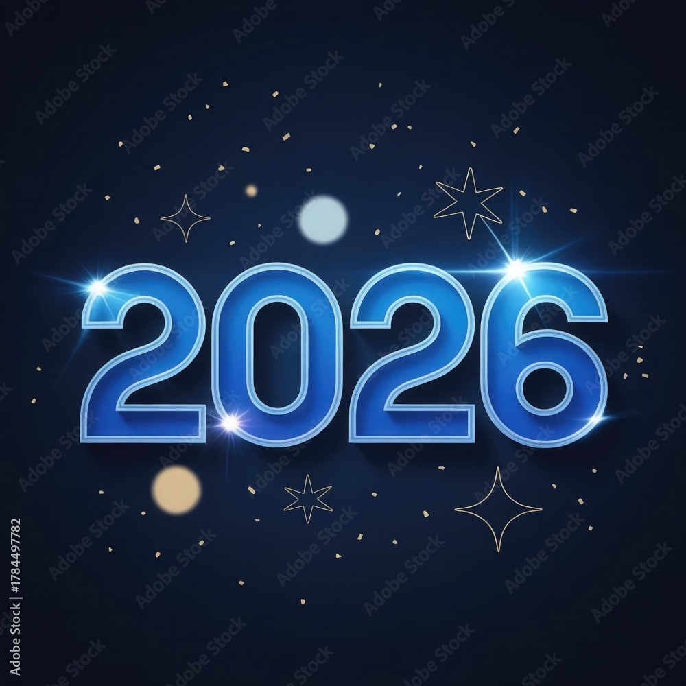 Fototapeta premium ✨ Happy New Year 2026 – Celebration Ideas, Wishes, Wallpapers & Greetings