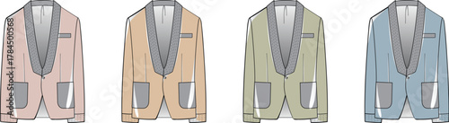 Fashion Forward Colorful Tuxedo Jackets for a Stylish and Modern Wardrobe