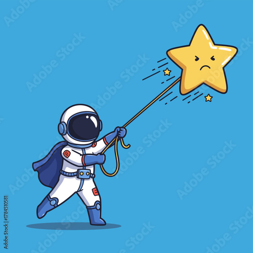 Astronauts Quest - Pulling a Sad Star Through Space.