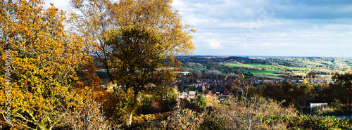 A view over the suburbs of the city of Birmingham Worcestershire West Midlands England UK