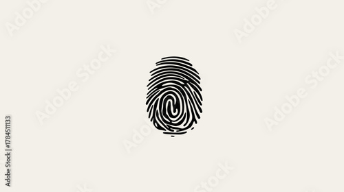 Biometric fingerprint pattern for security, identity, and unique identification technology