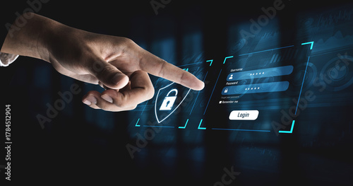 Tableau sur toile Two-factor authentication strengthens login system security