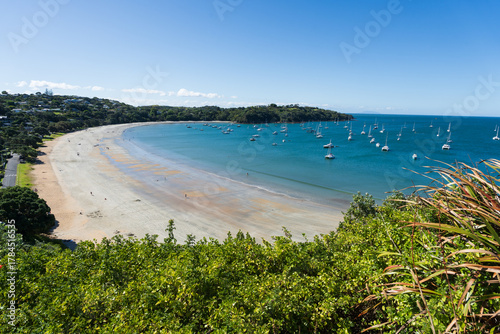 Oneroa Beach on Waiheke Island, New Zealand