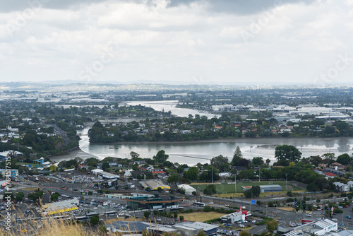 View over Panmure, Auckland, New Zealand