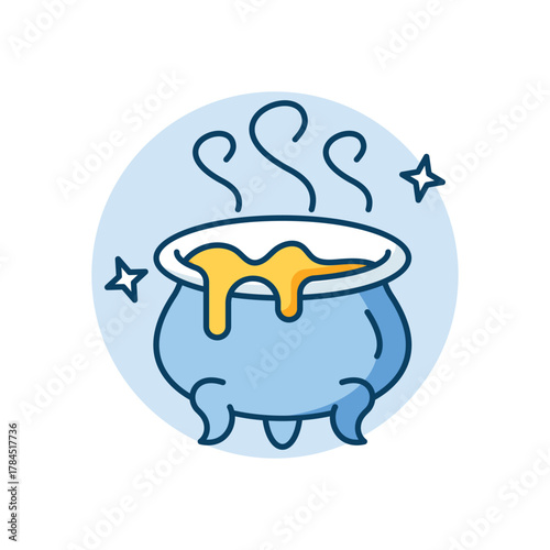 Cauldron icon clean and modern vector illustration