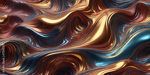 Fototapeta Naklejka Na Ścianę i Meble -  Gold and blue wave with a red stripe. Graphic, photo, vector, images, illustration, art, design, clipart, abstract, digital, tshirt, pattern, mockup, stock