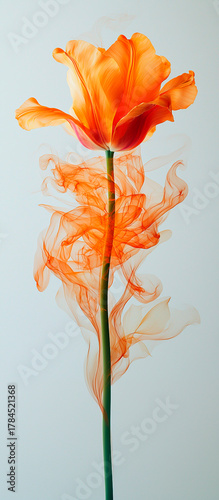 tulipán naranja Flor