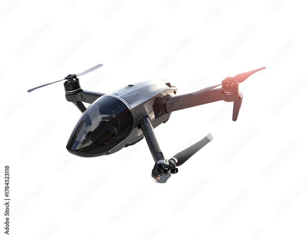 Fototapeta premium Adventure Drone Capturing Nature Scene with Travel Lifestyle Theme