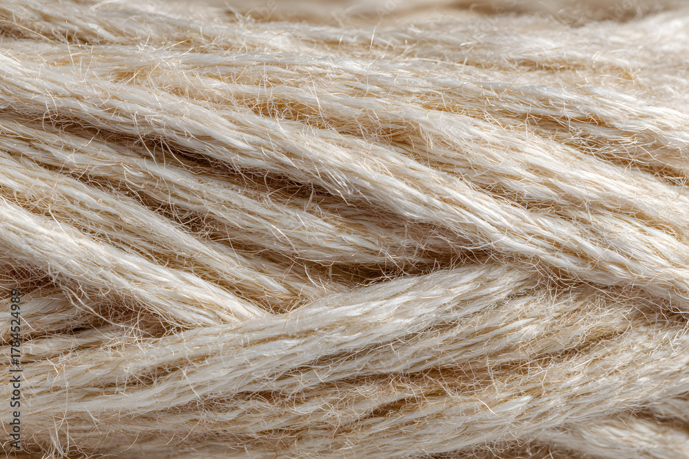 Fototapeta premium macro hemp fiber texture in neutral tones creating a sustainable natural material background with luxury minimalism