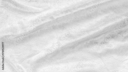 Silver velvet background or white suede, velour flannel fabric texture made of cotton or wool with soft fluffy velvety satin cloth metallic color material