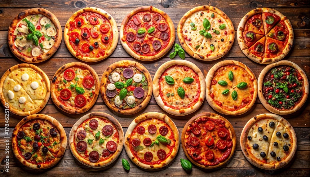 Fototapeta premium Pizza Paradise from Above
