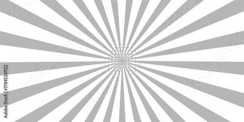 Ray sun light. Sunburst background. Radial circle line. Pattern starburst. Comic beam lines. Sun effect rays. Abstract firework. Concentration stripe. Cartoons