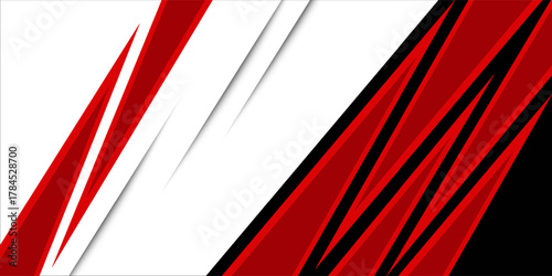 Template corporate banner concept red black grey and white contrast background. You can use for ad, poster, template, business presentation. Vector illustration