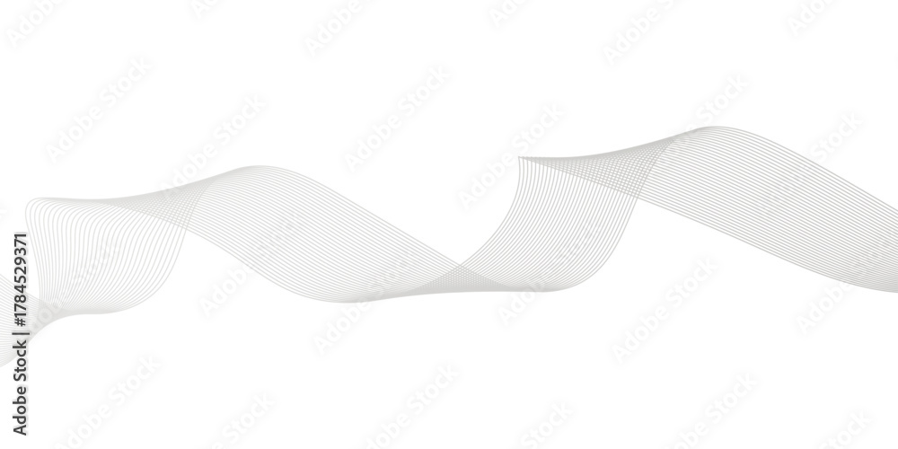 Fototapeta premium Abstract blend wave lines and technology background. Background lines wave abstract stripe design. White background, mesh abstract, vector gradient line soft blend. 