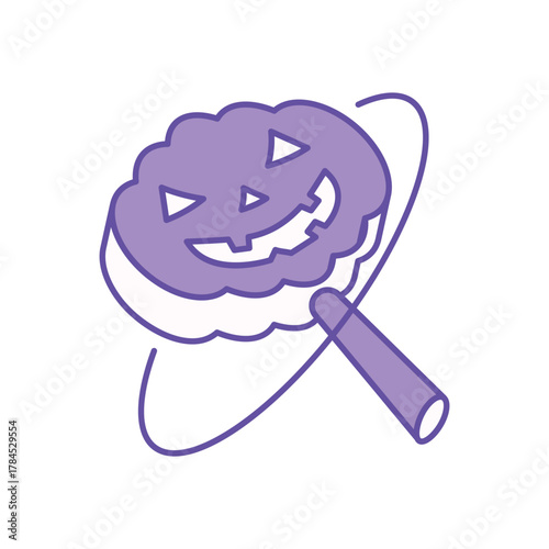 Halloween Lolipop icon clean and modern vector illustration