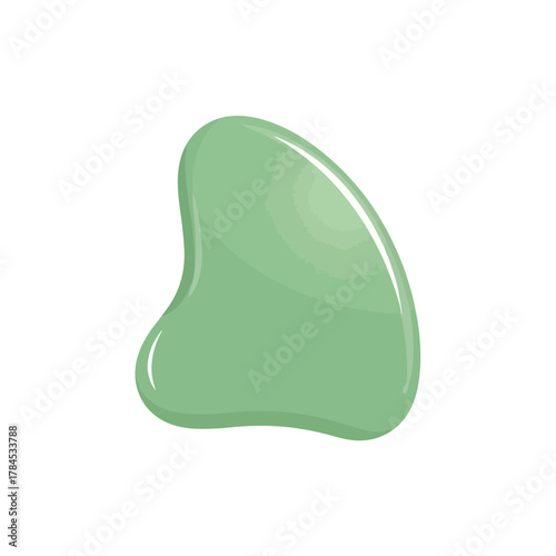 Jade gua sha stone for radiant skin and holistic wellness therapies