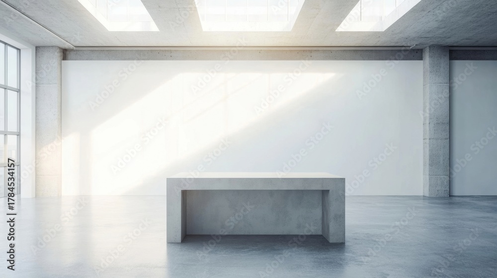 Fototapeta premium Minimalist Concrete Display Space.