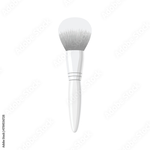 Professional white makeup brush for flawless cosmetic application
