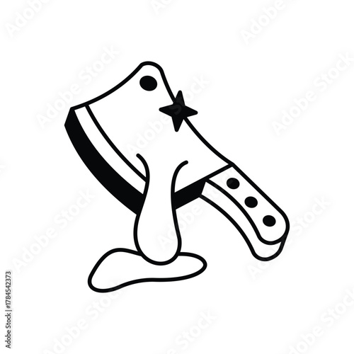 Cleaver icon clean and modern vector illustration