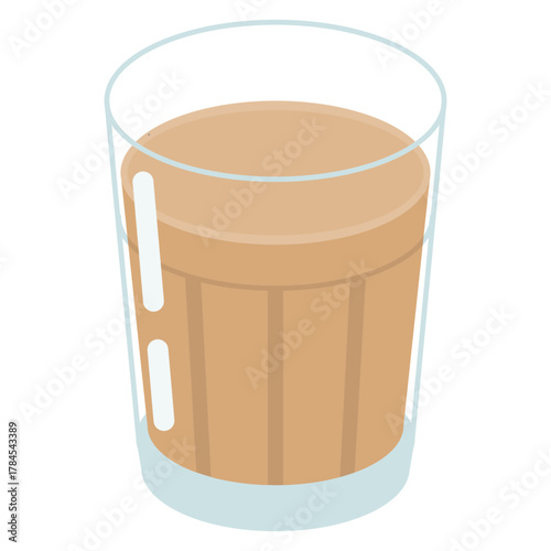 Vector illusttration of "masala chai" (Indian Spiced milk tea)