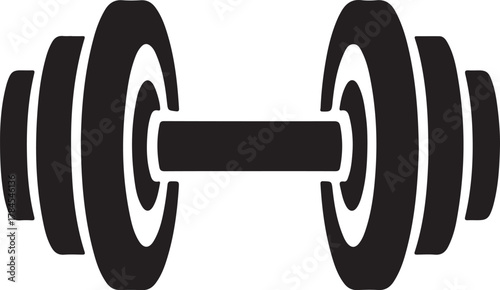 Dumbbel gym vector icon, dumbbel solid icon, dumbbel vector